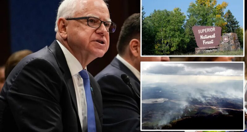 Tim Walz mobilizes National Guard to battle wildfires in Minnesota