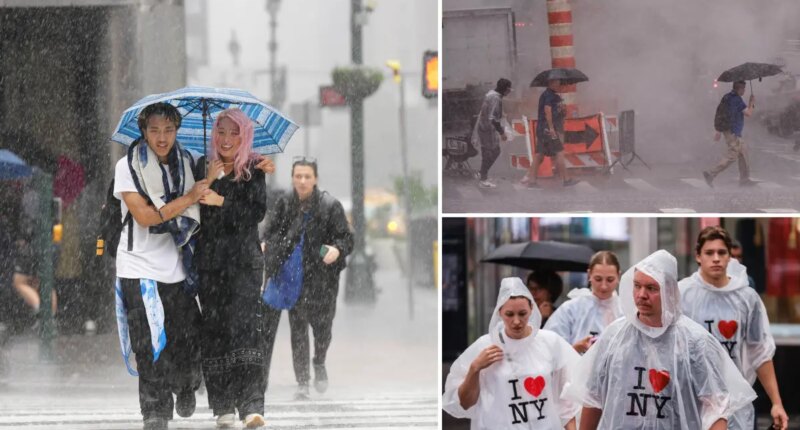 Treacherous downpours and flash flooding to pummel NYC on Monday