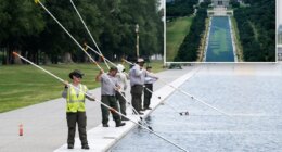 Trump admin will use same company to repair Reflecting Pool's damaged liner, Burgum says