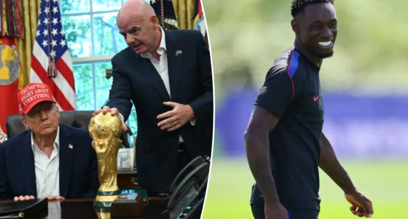 Trump called FIFA president asking to review Folarin Balogun's red card suspension