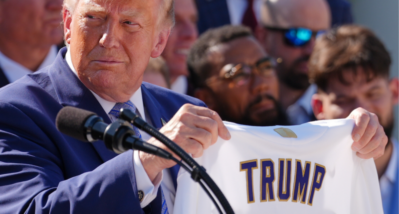 Trump fetes Dodgers at the White House again, saying the team is 'one of the great brands'