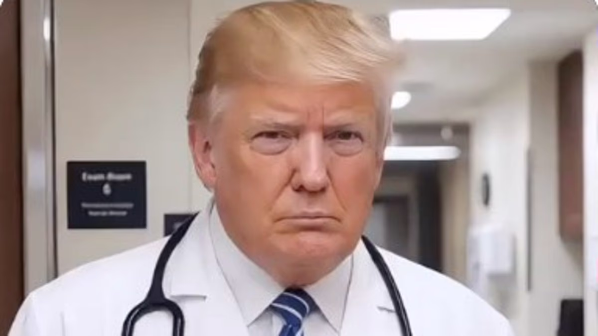 Trump stars as deranged doctor in wild video treating Whoopi Goldberg and Robert De Niro