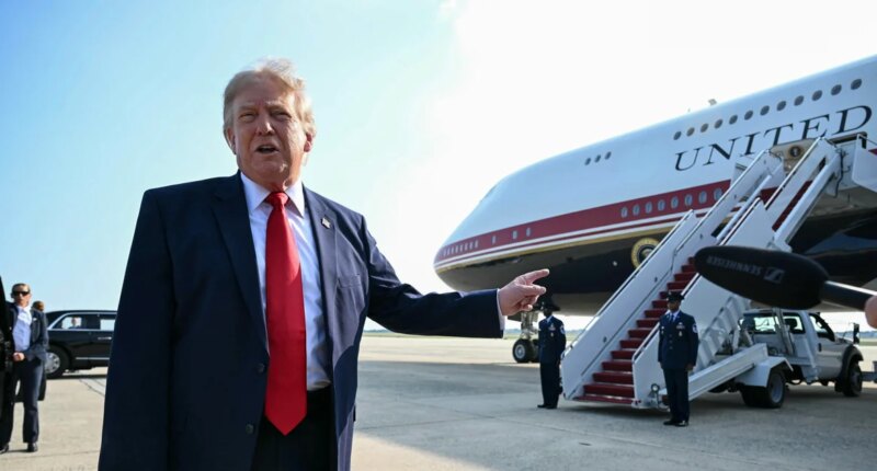 Trump takes first trip on Qatari-gifted Air Force One