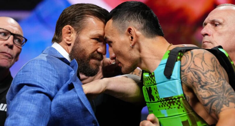 UFC 329 press conference: Conor McGregor, Max Holloway get physical during first face off