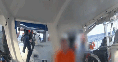 WATCH: Coast Guard video reveals seizure of Brian Hooker's sailboat after wife's Bahamas disappearance