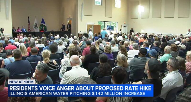 Water bill concerns: Residents, lawmakers oppose proposed Illinois American Water rate increase at Bolingbrook, Illinois hearing