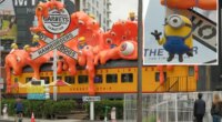 West Hollywood burger stand at center of epic Minion statue heist