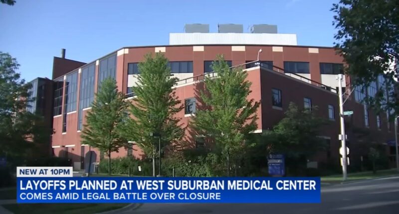 West Suburban hospital in Oak Park, Illinois sends permanent layoff notices to about 500 furloughed employees