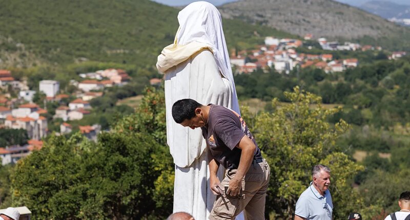 World-famous Catholic shrine torched, 'Devil in a skirt' scrawled on Virgin Mary statue