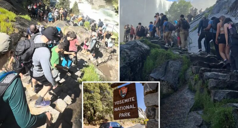 Yosemite National Park cliff trail packed with hikes after rule change