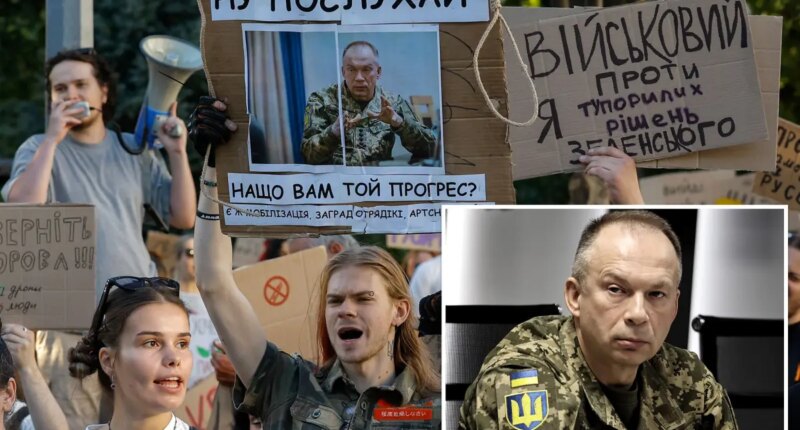 Zelensky fires Ukraine military chief and names replacement after mass protests