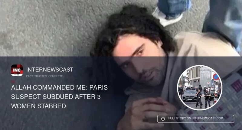 Allah Commanded Me: Paris Suspect Subdued After 3 Women Stabbed - Internewscast Journal