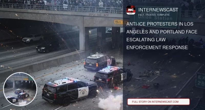 Anti-ICE Protesters in Los Angeles and Portland Face Escalating Law Enforcement Response - Internewscast Journal