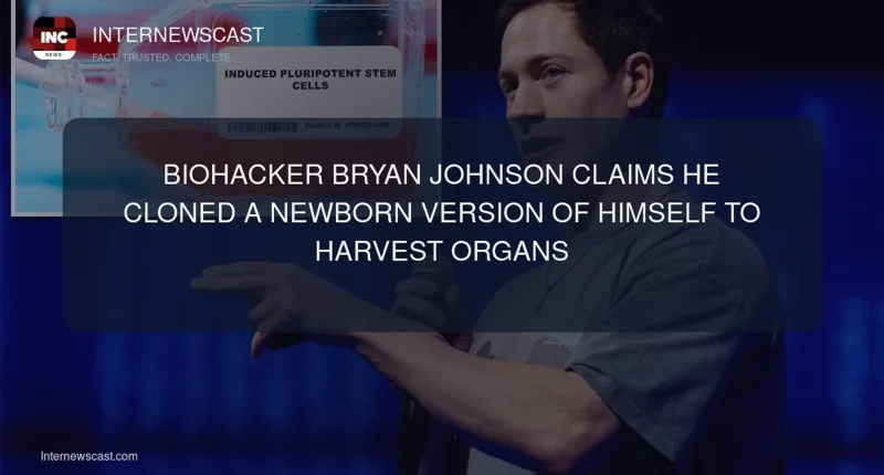 Biohacker Bryan Johnson Claims He Cloned a Newborn Version of Himself to Harvest Organs - Internewscast Journal