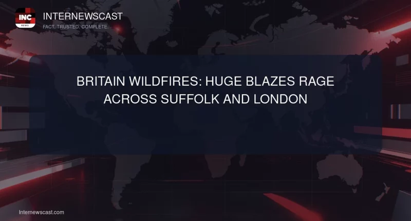 Britain Wildfires: Huge Blazes Rage Across Suffolk and London - Internewscast Journal
