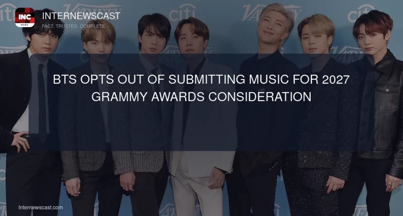 BTS Opts Out of Submitting Music for 2027 Grammy Awards Consideration - Internewscast Journal