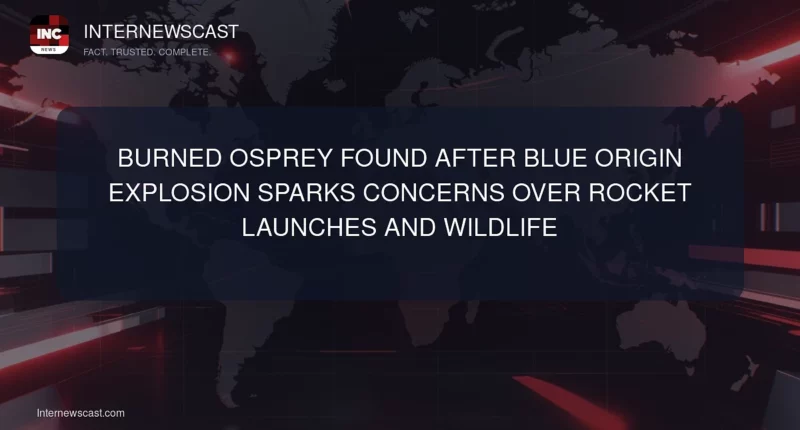 Burned Osprey Found After Blue Origin Explosion Sparks Concerns Over Rocket Launches and Wildlife - Internewscast Journal