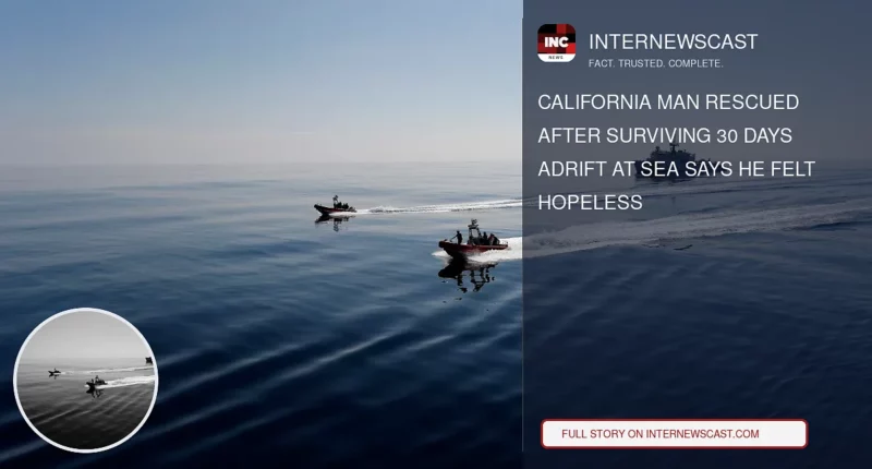 California Man Rescued After Surviving 30 Days Adrift at Sea Says He Felt Hopeless - Internewscast Journal