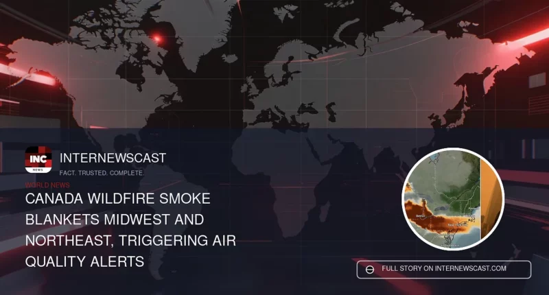 Canada Wildfire Smoke Blankets Midwest and Northeast, Triggering Air Quality Alerts - Internewscast Journal