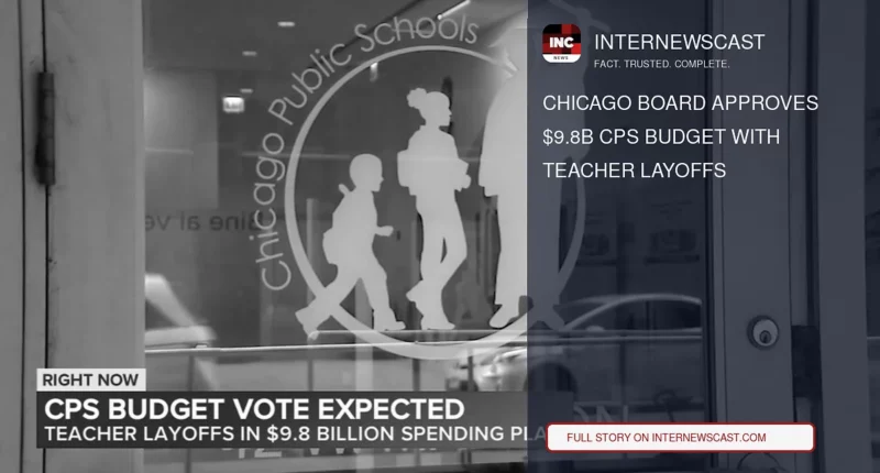 Chicago Board Approves $9.8B CPS Budget With Teacher Layoffs - Internewscast Journal