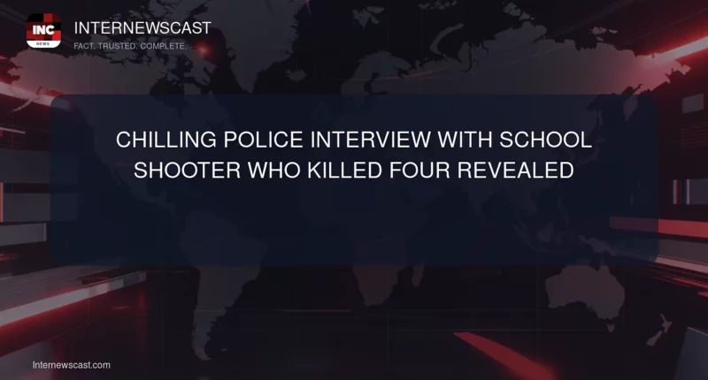 Chilling Police Interview With School Shooter Who Killed Four Revealed - Internewscast Journal