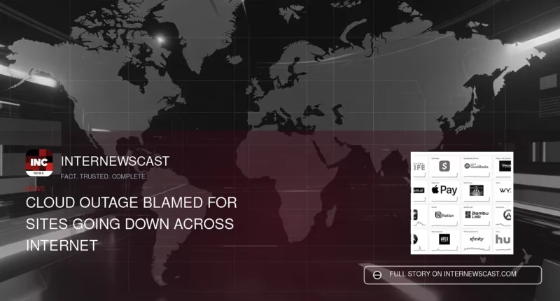 Cloud Outage Blamed for Sites Going Down Across Internet - Internewscast Journal