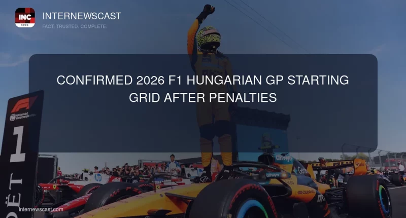 Confirmed 2026 F1 Hungarian GP Starting Grid After Penalties - Internewscast Journal