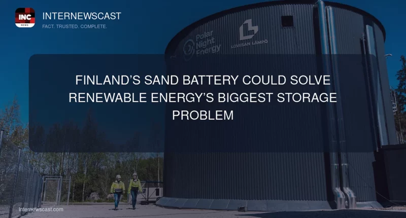 Finland’s Sand Battery Could Solve Renewable Energy’s Biggest Storage Problem - Internewscast Journal