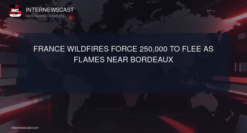 France Wildfires Force 250,000 to Flee as Flames Near Bordeaux - Internewscast Journal
