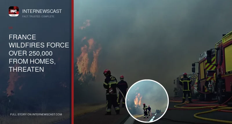 France Wildfires Force Over 250,000 From Homes, Threaten Renowned Wine Region - Internewscast Journal