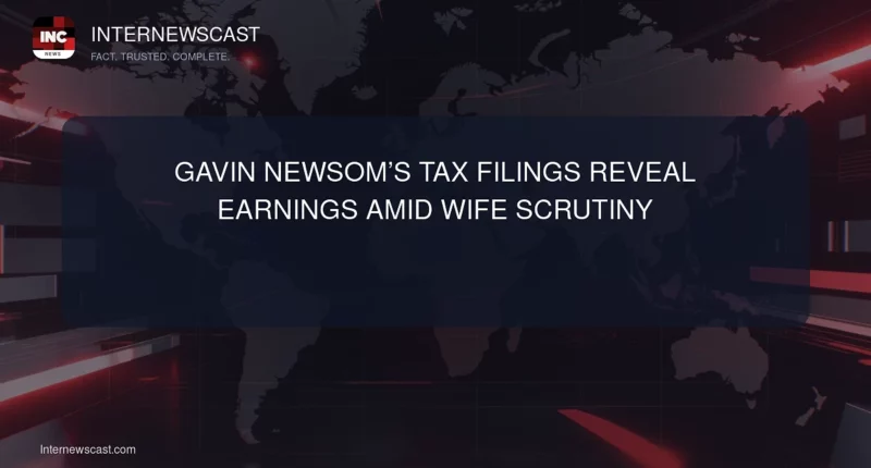 Gavin Newsom’s Tax Filings Reveal Earnings Amid Wife Scrutiny - Internewscast Journal