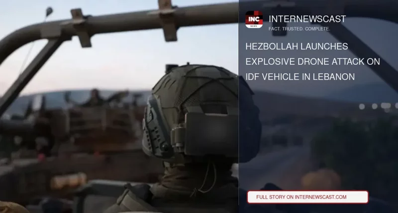 Hezbollah Launches Explosive Drone Attack on IDF Vehicle in Lebanon - Internewscast Journal