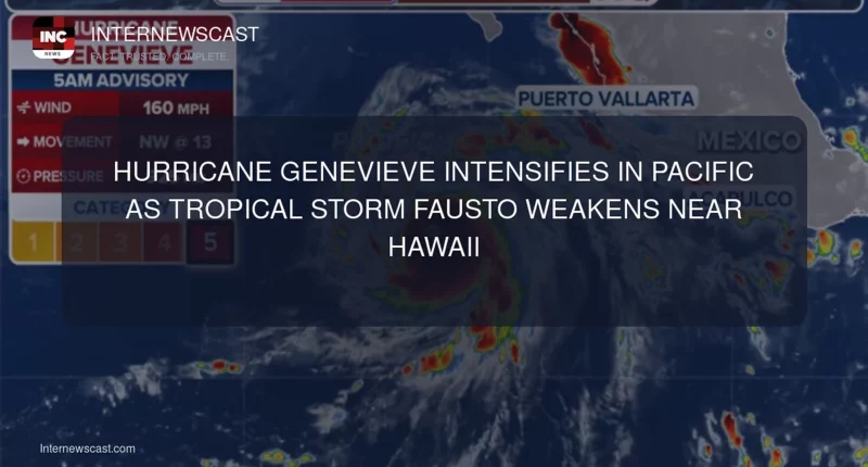 Hurricane Genevieve Intensifies in Pacific as Tropical Storm Fausto Weakens Near Hawaii - Internewscast Journal