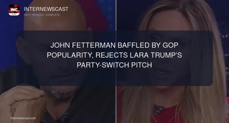 John Fetterman Baffled by GOP Popularity, Rejects Lara Trump’s Party-Switch Pitch - Internewscast Journal