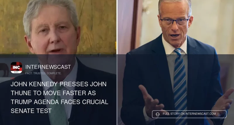 John Kennedy Presses John Thune to Move Faster as Trump Agenda Faces Crucial Senate Test - Internewscast Journal