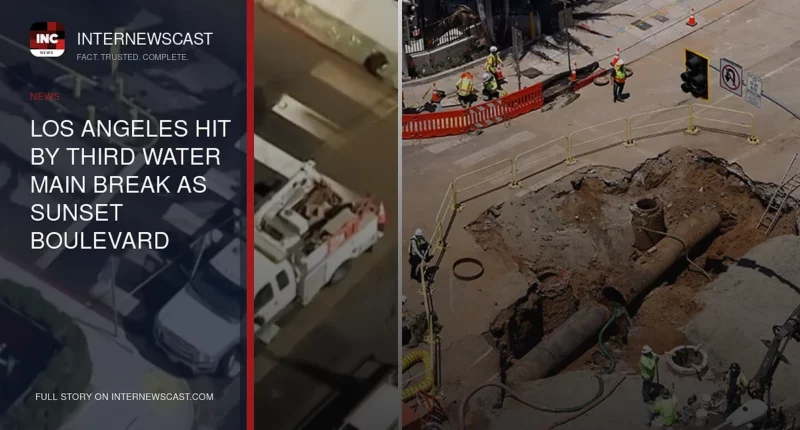 Los Angeles Hit by Third Water Main Break as Sunset Boulevard Reopening Nears - Internewscast Journal
