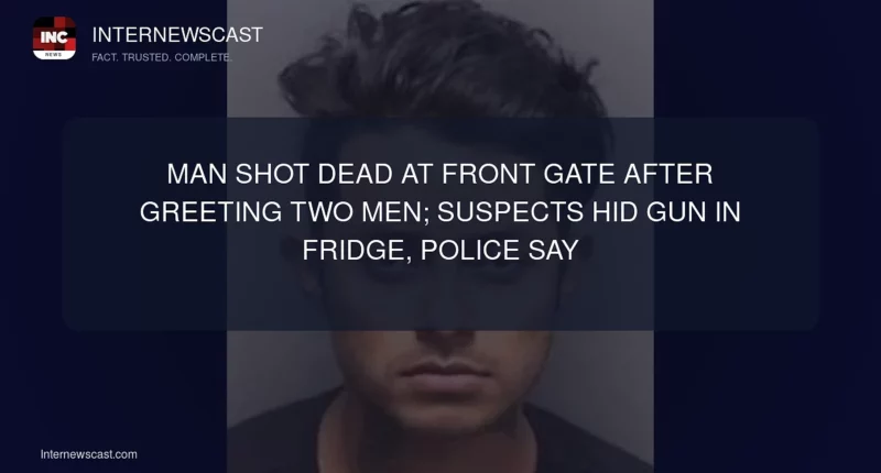 Man Shot Dead at Front Gate After Greeting Two Men; Suspects Hid Gun in Fridge, Police Say - Internewscast Journal