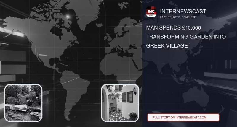 Man Spends £10,000 Transforming Garden Into Greek Village - Internewscast Journal