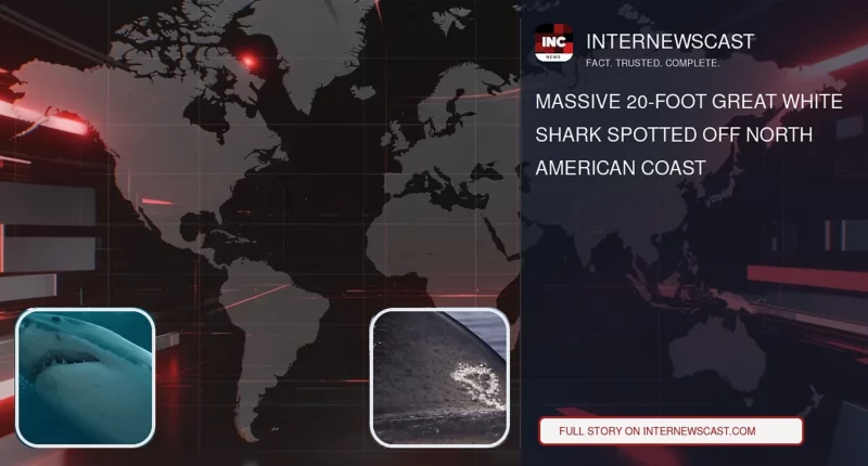 Massive 20-Foot Great White Shark Spotted Off North American Coast - Internewscast Journal