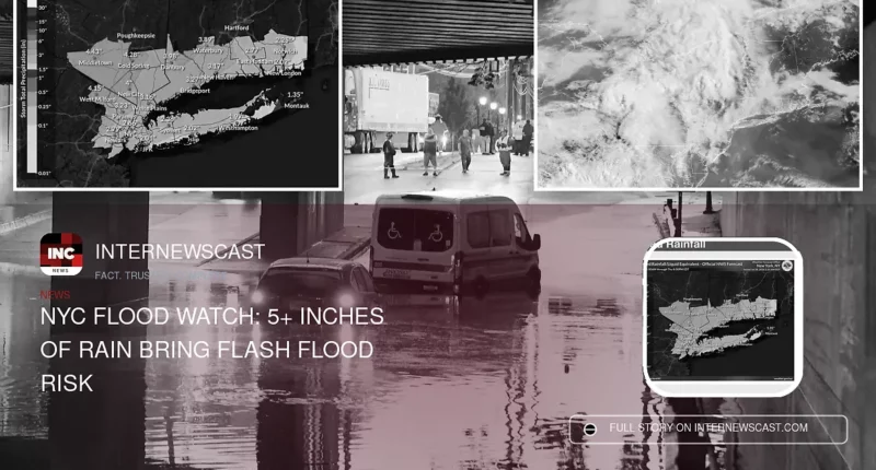NYC Flood Watch: 5+ Inches of Rain Bring Flash Flood Risk - Internewscast Journal