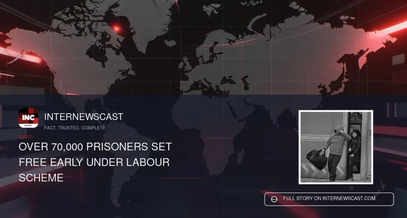 Over 70,000 Prisoners Set Free Early Under Labour Scheme - Internewscast Journal