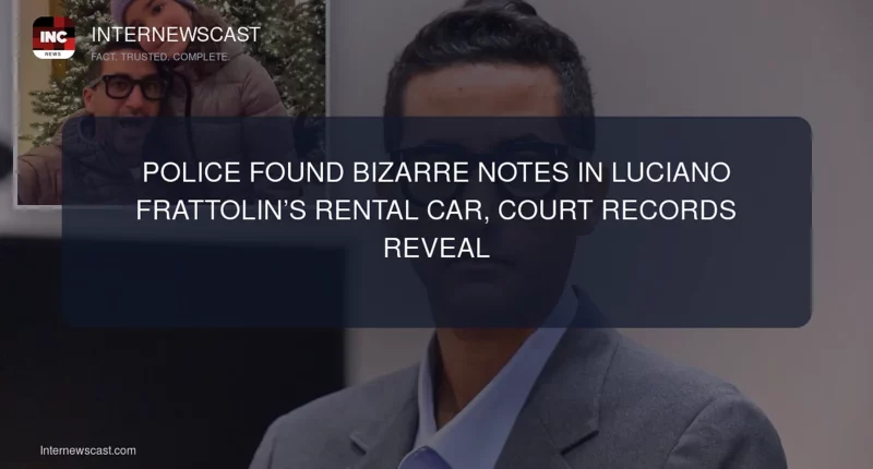 Police Found Bizarre Notes in Luciano Frattolin’s Rental Car, Court Records Reveal - Internewscast Journal