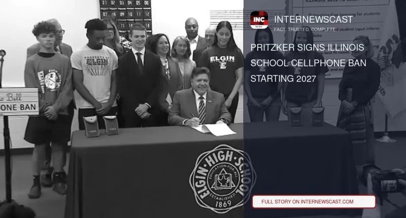 Pritzker Signs Illinois School Cellphone Ban Starting 2027 - Internewscast Journal