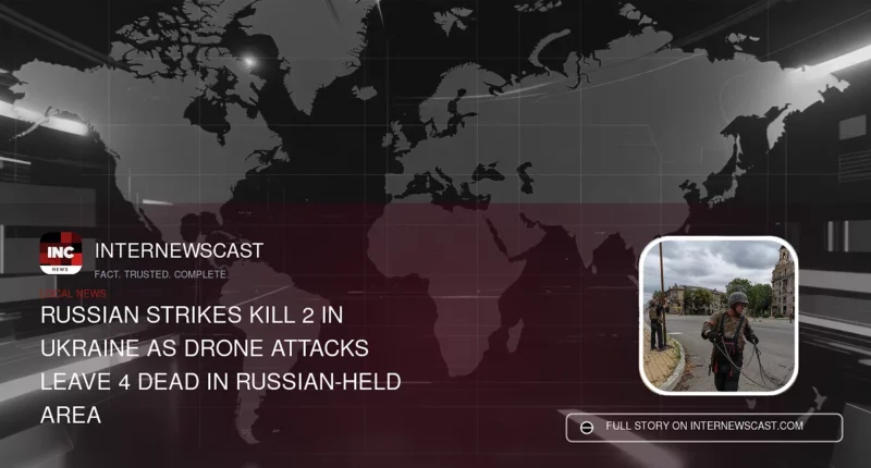 Russian Strikes Kill 2 in Ukraine as Drone Attacks Leave 4 Dead in Russian-Held Area - Internewscast Journal