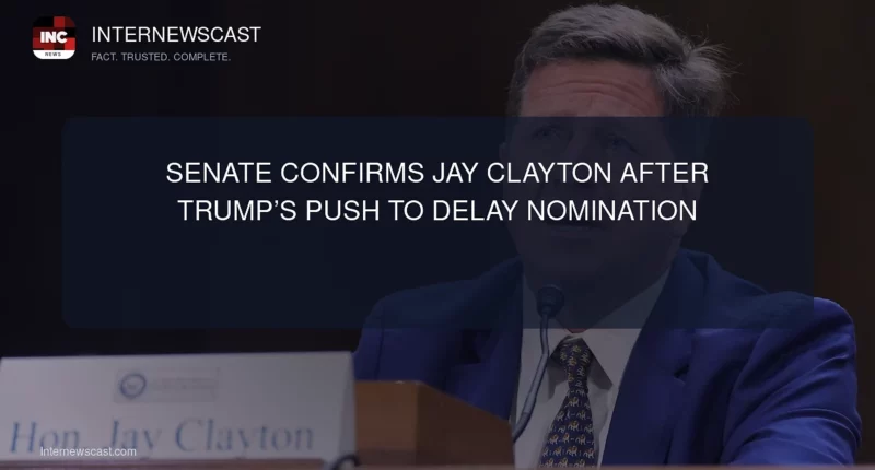 Senate Confirms Jay Clayton After Trump’s Push to Delay Nomination - Internewscast Journal