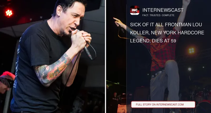 Sick of It All Frontman Lou Koller, New York Hardcore Legend, Dies at 59 - Internewscast Journal
