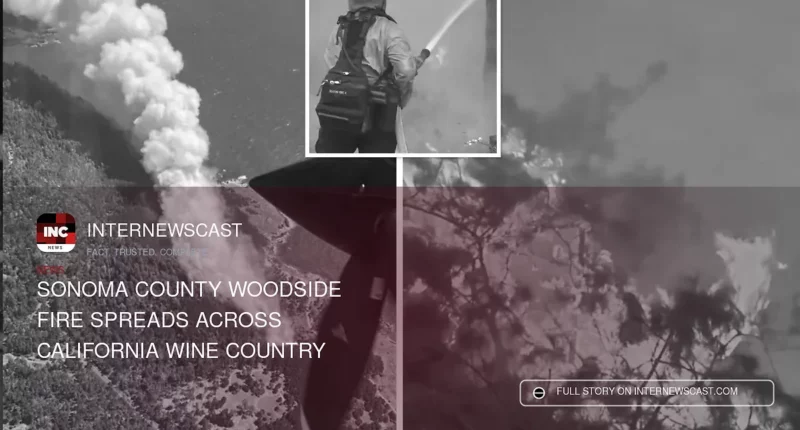 Sonoma County Woodside Fire Spreads Across California Wine Country - Internewscast Journal