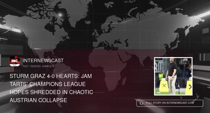 Sturm Graz 4-0 Hearts: Jam Tarts’ Champions League Hopes Shredded in Chaotic Austrian Collapse - Internewscast Journal