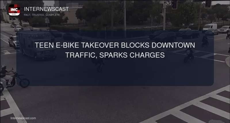 Teen E-Bike Takeover Blocks Downtown Traffic, Sparks Charges - Internewscast Journal
