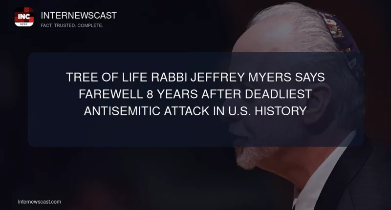 Tree of Life Rabbi Jeffrey Myers Says Farewell 8 Years After Deadliest Antisemitic Attack in U.S. History - Internewscast Journal